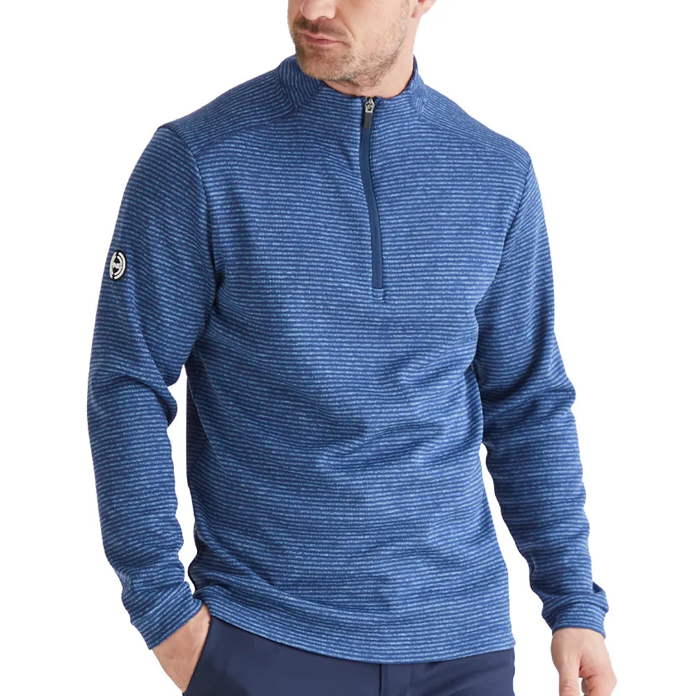 Ping Bryon 1/2 Zip Mid Layer  - Navy Multi Valentine's Day Sale