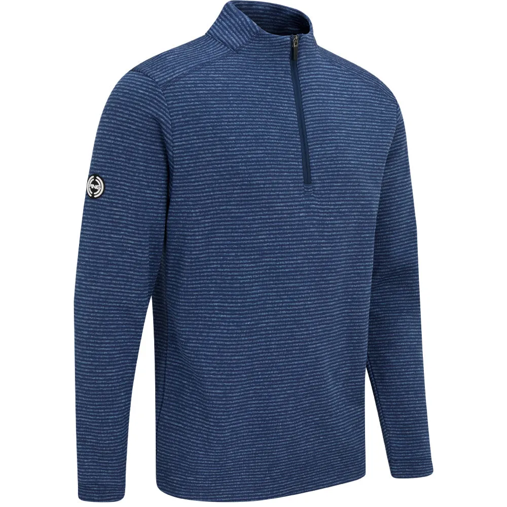 Ping Bryon 1/2 Zip Mid Layer  - Navy Multi Loud Looks, Smooth Moves Father's Day Sale