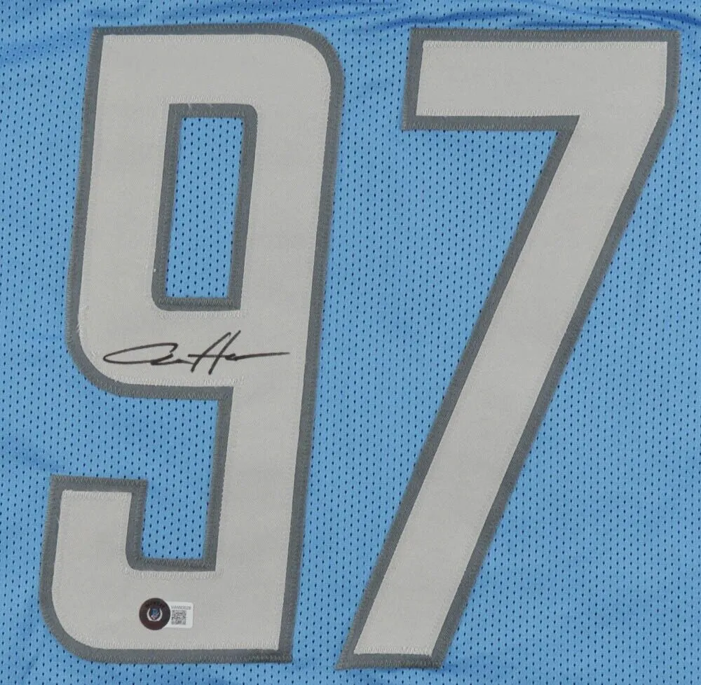 Aidan Hutchinson Signed Detroit Lions Jersey (Beckett) 2022 #2 Overall Draft Pk