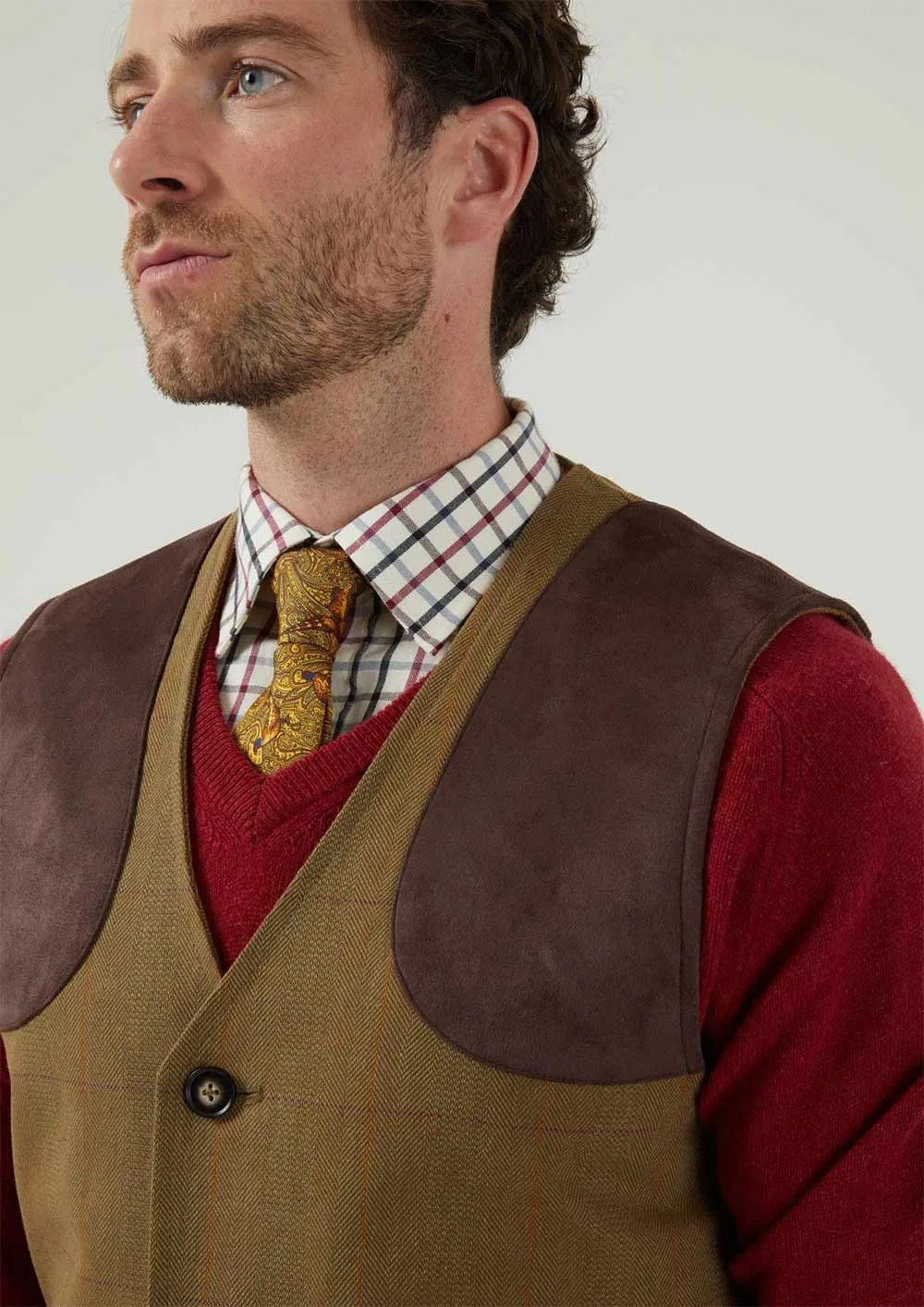 Alan Paine Axford Shooting Waistcoat Short Sleeve Shirts Men