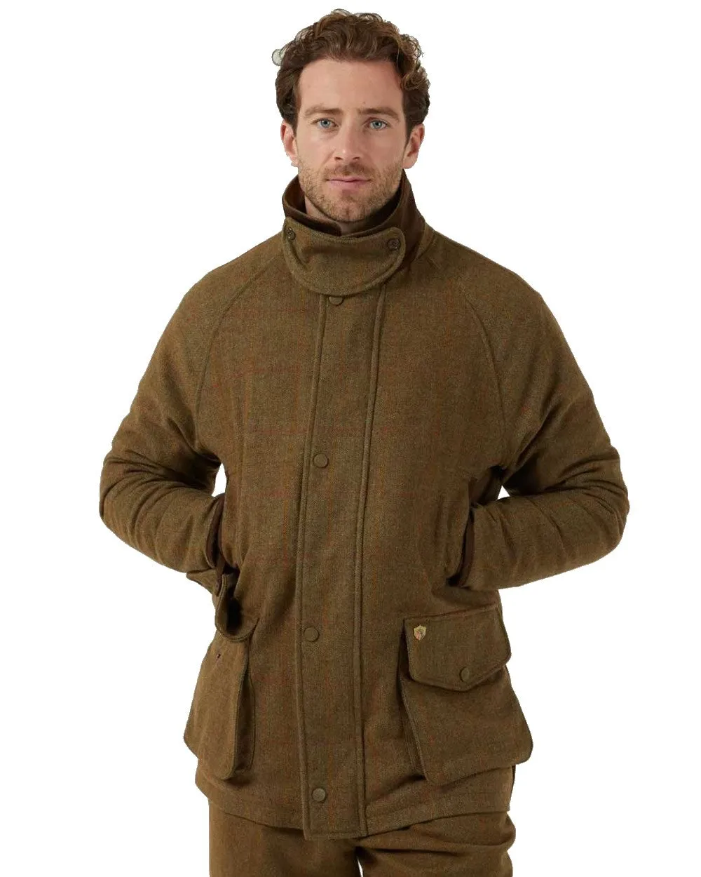 Alan Paine Combrook Tweed Waterproof Coat Clearance Men's Hunting Shell Jacket