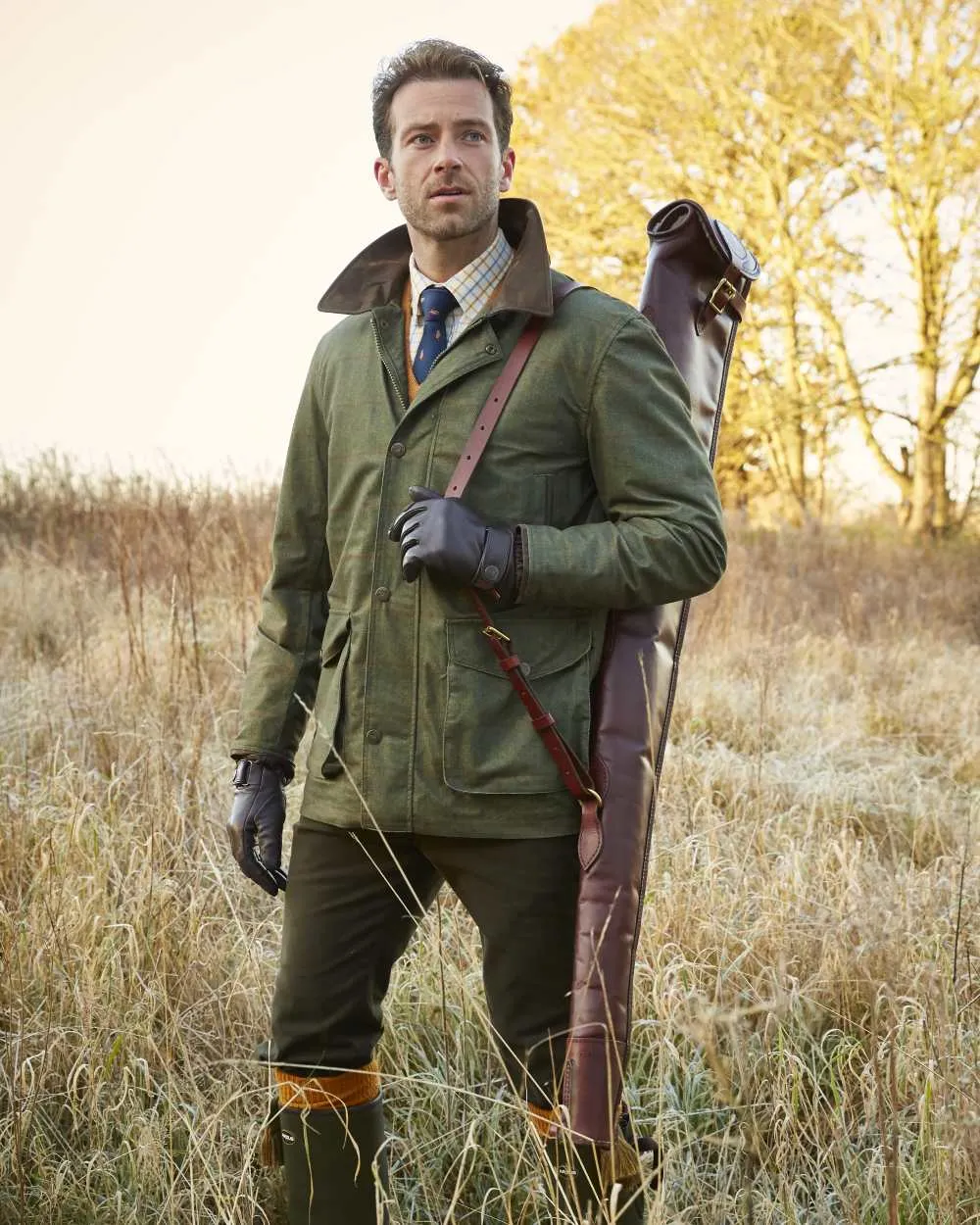 Alan Paine Didsmere Mens Technical Tweed Coat Men's Jackets and Coats
