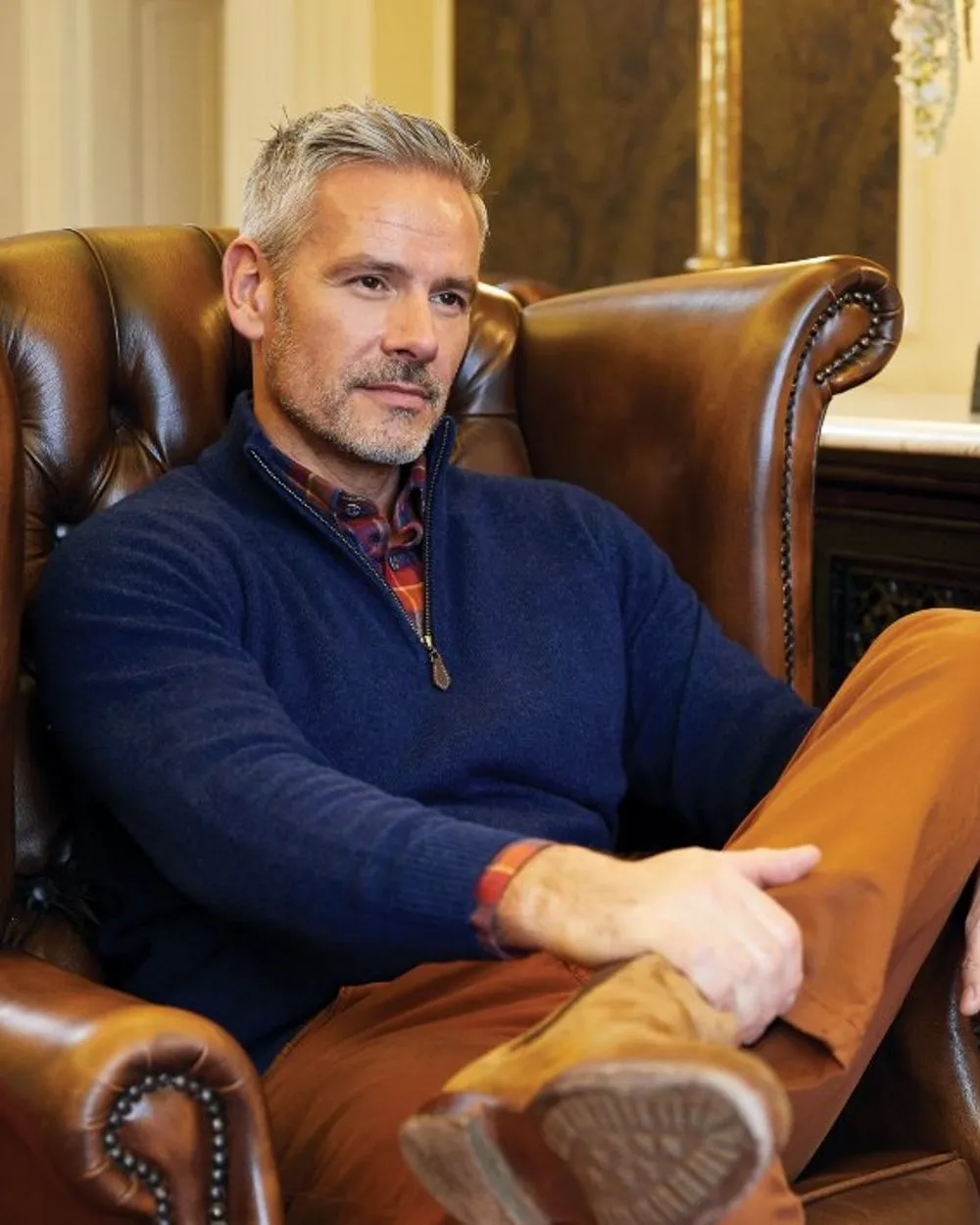 Alan Paine Ilkley Flannel Button-Down Collar Shirt Shooting Check Shirts