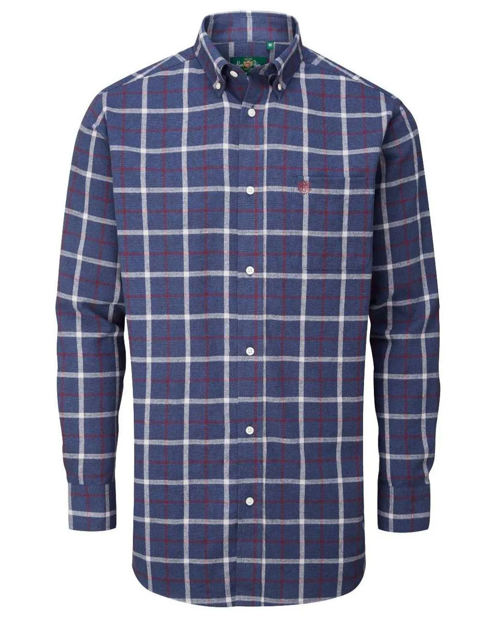 Alan Paine Ilkley Flannel Button-Down Collar Shirt Shooting Oxford Shirts