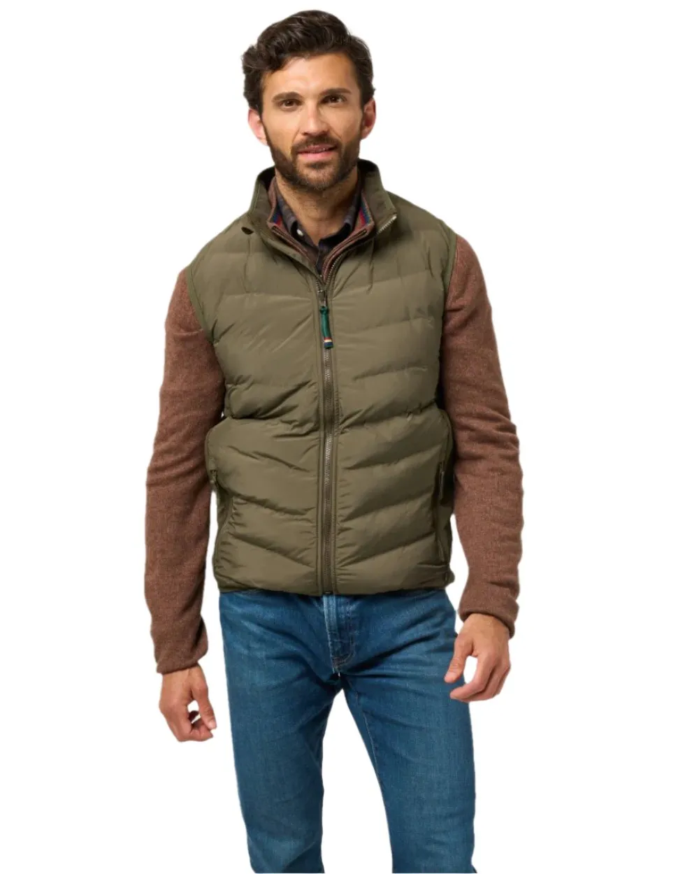 Alan Paine Mens Calsall Hybrid Gilet Long Sleeve Cotton Shirts