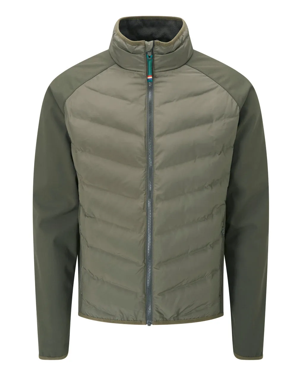 Alan Paine Mens Calsall Hybrid Jacket Diamond Quilted Jackets