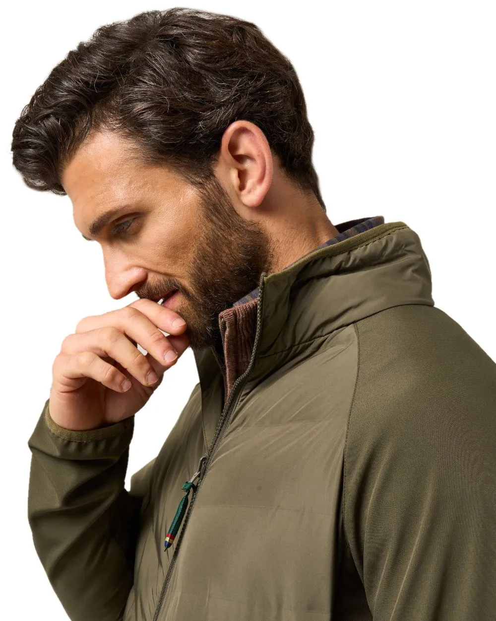 Alan Paine Mens Calsall Hybrid Jacket Quilted Outdoor Jackets