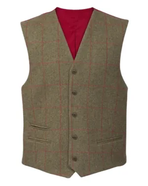 Alan Paine Mens Combrook Tweed Lined Back Waistcoat Plain Oxford Shirts