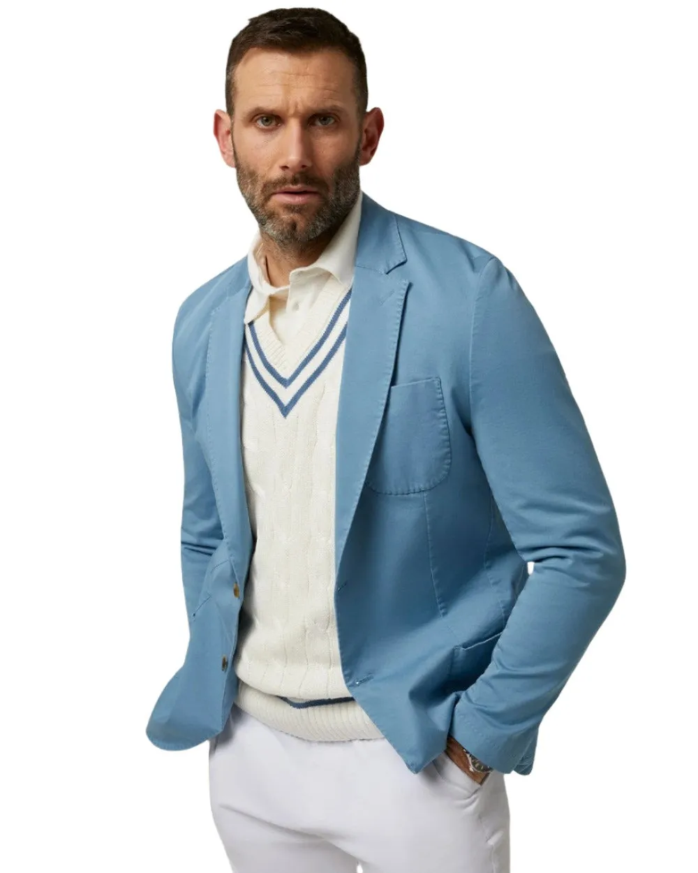 Alan Paine Mens Heymouth Cotton Blazer Men's Jackets and Coats