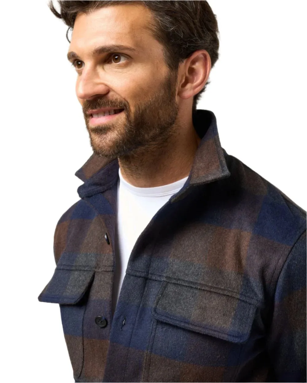 Alan Paine Mens Ripley Plaid Shacket Alan Paine Outdoor Shirts