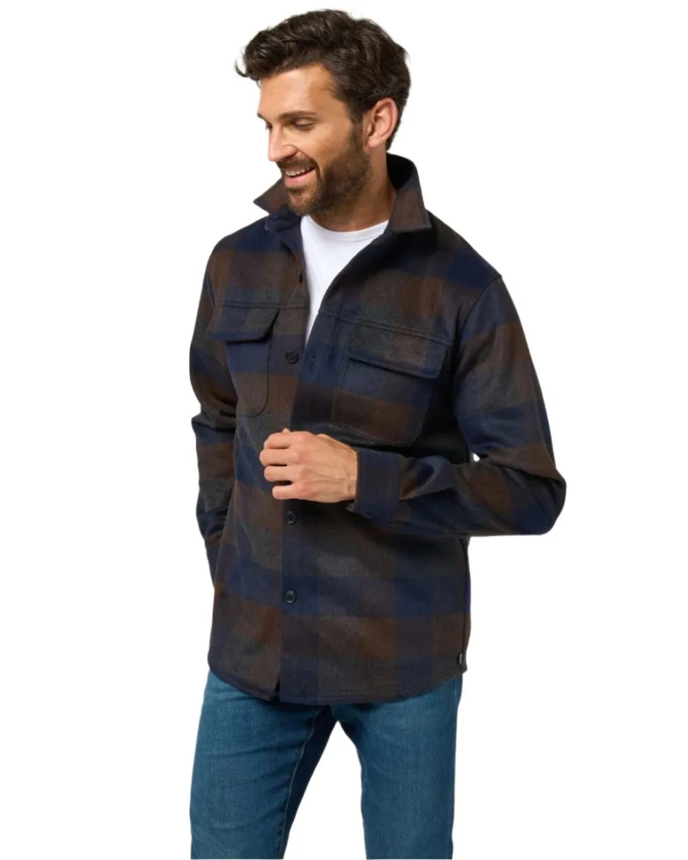 Alan Paine Mens Ripley Plaid Shacket Alan Paine Outdoor Shirts