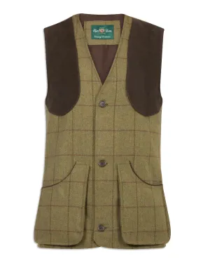 Alan Paine Rutland Tweed Shooting Waistcoat Long Sleeve Casual Tops