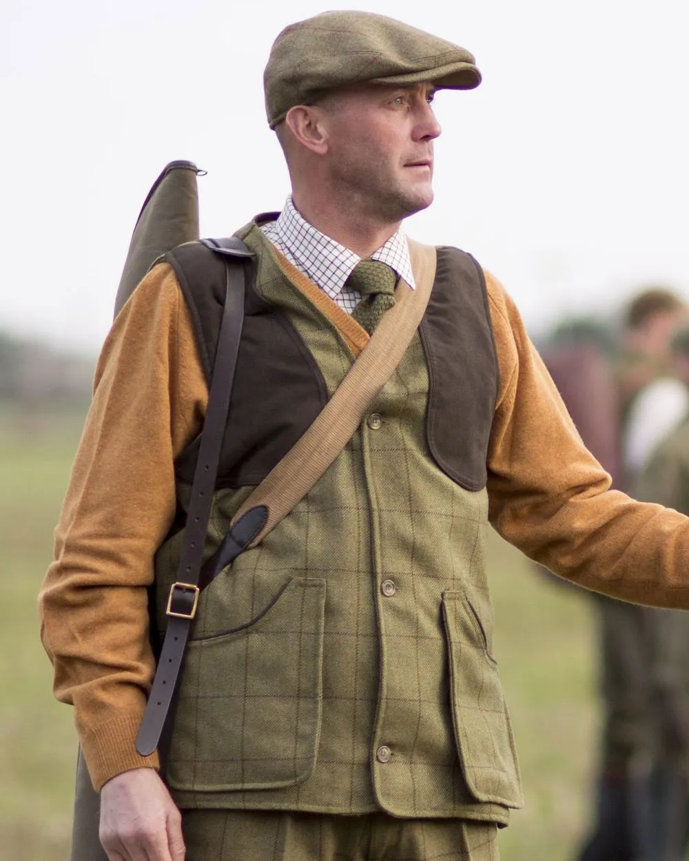 Alan Paine Rutland Tweed Shooting Waistcoat Long Sleeve Cotton Shirts