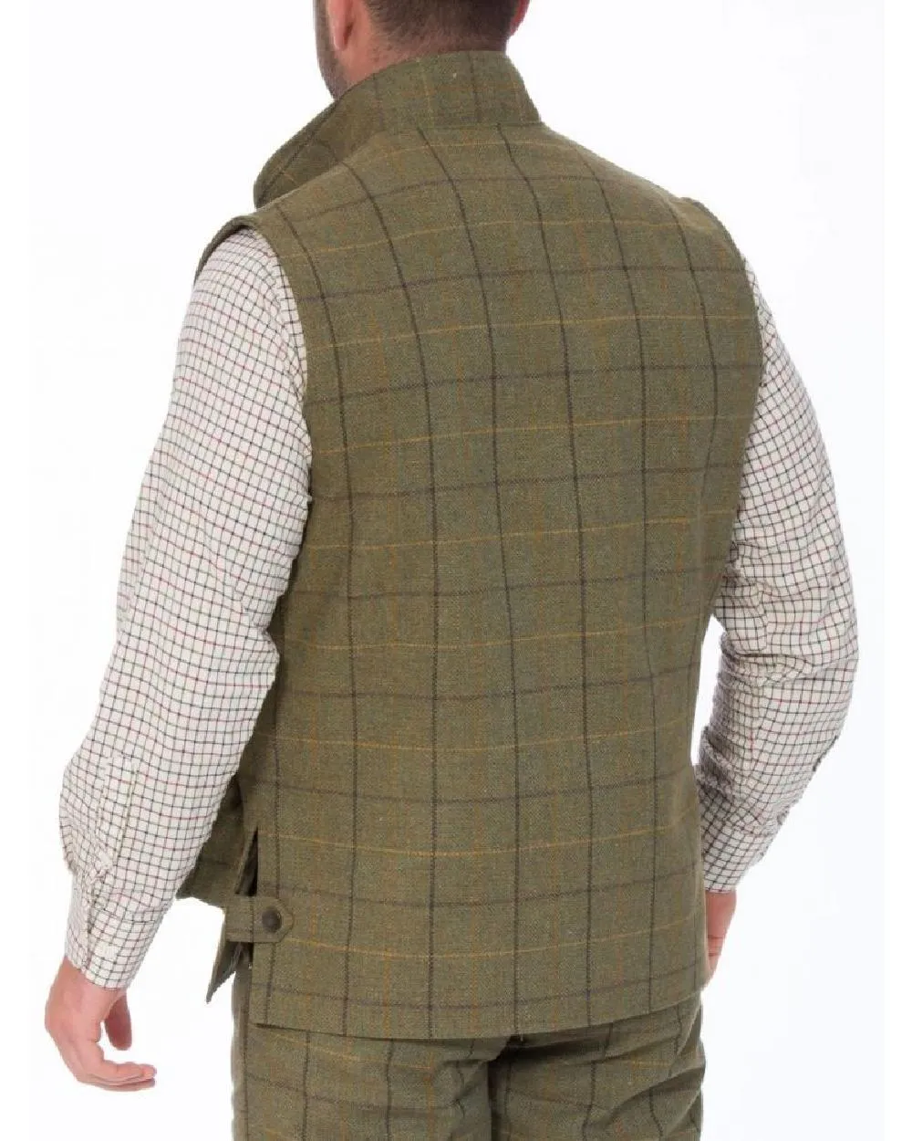 Alan Paine Rutland Tweed Waistcoat Plain Dress Shirts Men
