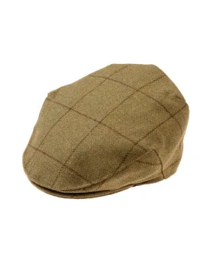 Alan Paine Rutland Waterproof Tweed Flat Cap English Country Headwear