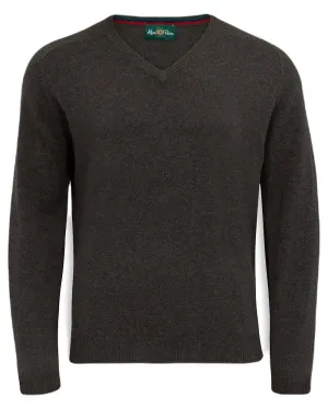 Alan Paine Streetly Lambswool V Neck Jumper Men's Wool Knit Cardigans