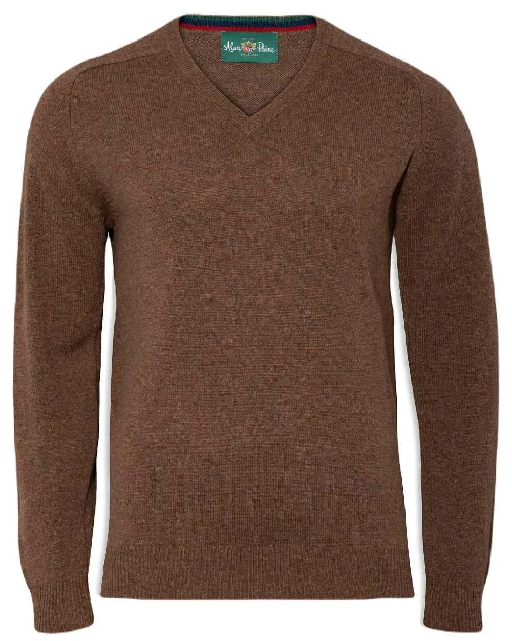 Alan Paine Streetly Lambswool V Neck Jumper Men's Knit Sweaters