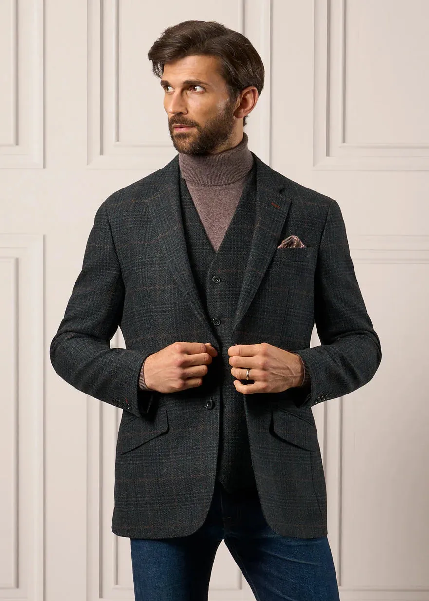 Alan Paine Surrey Mens Tweed Lined Waistcoat Plain Dress Shirts Men