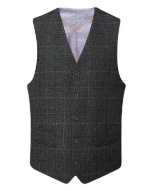 Alan Paine Surrey Mens Tweed Lined Waistcoat Plain Oxford Shirts