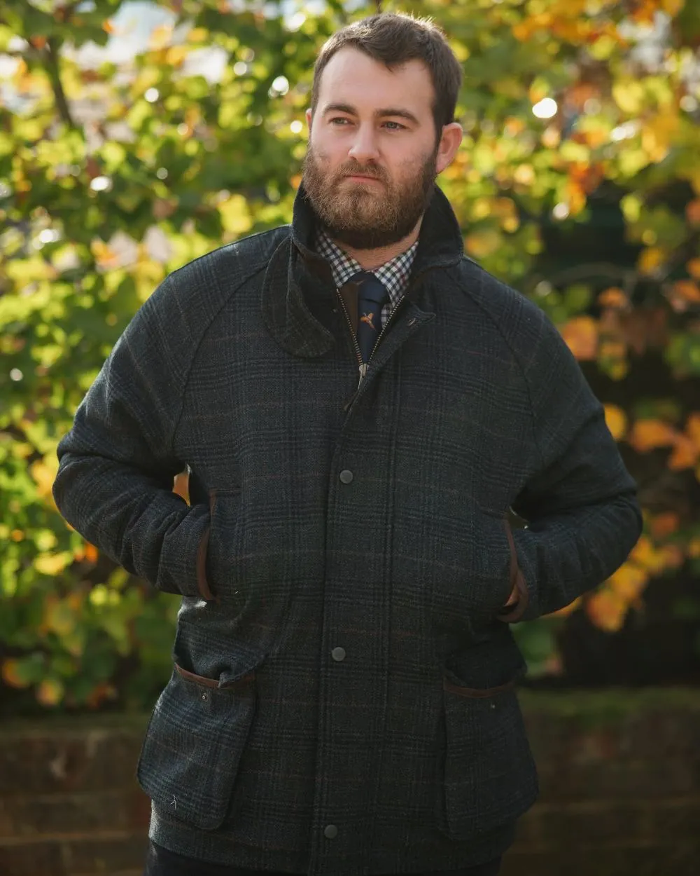 Alan Paine Surrey Waterproof Tweed Coat Men's Jackets and Coats