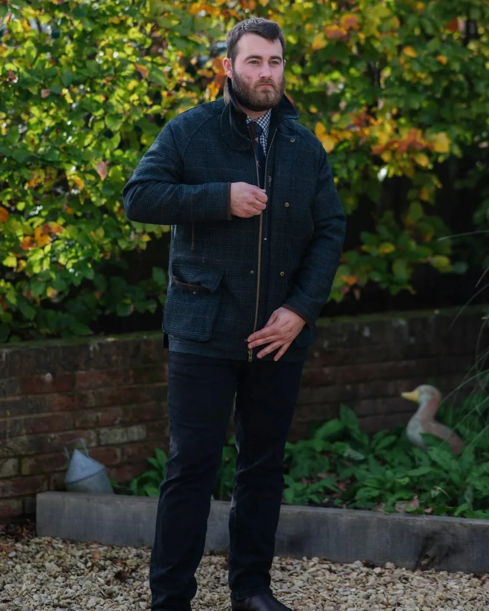 Alan Paine Surrey Waterproof Tweed Coat Men's Jackets and Coats