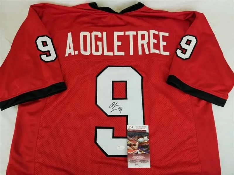 Alec Ogletree Signed Georgia Bulldogs Jersey (JSA COA) New York Jets Linebacker
