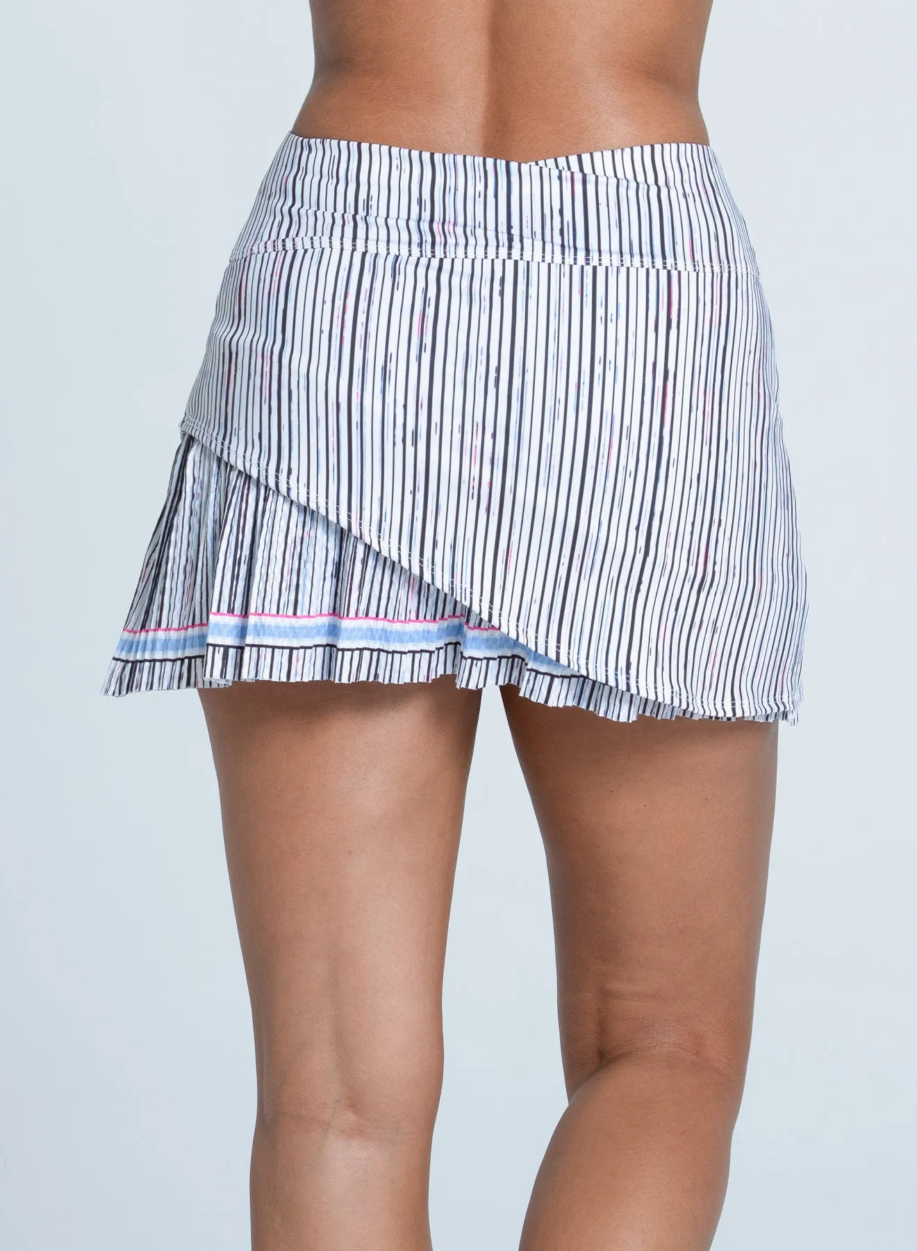 Own the Vibe Peek A Blue Pleated Skirt-14"