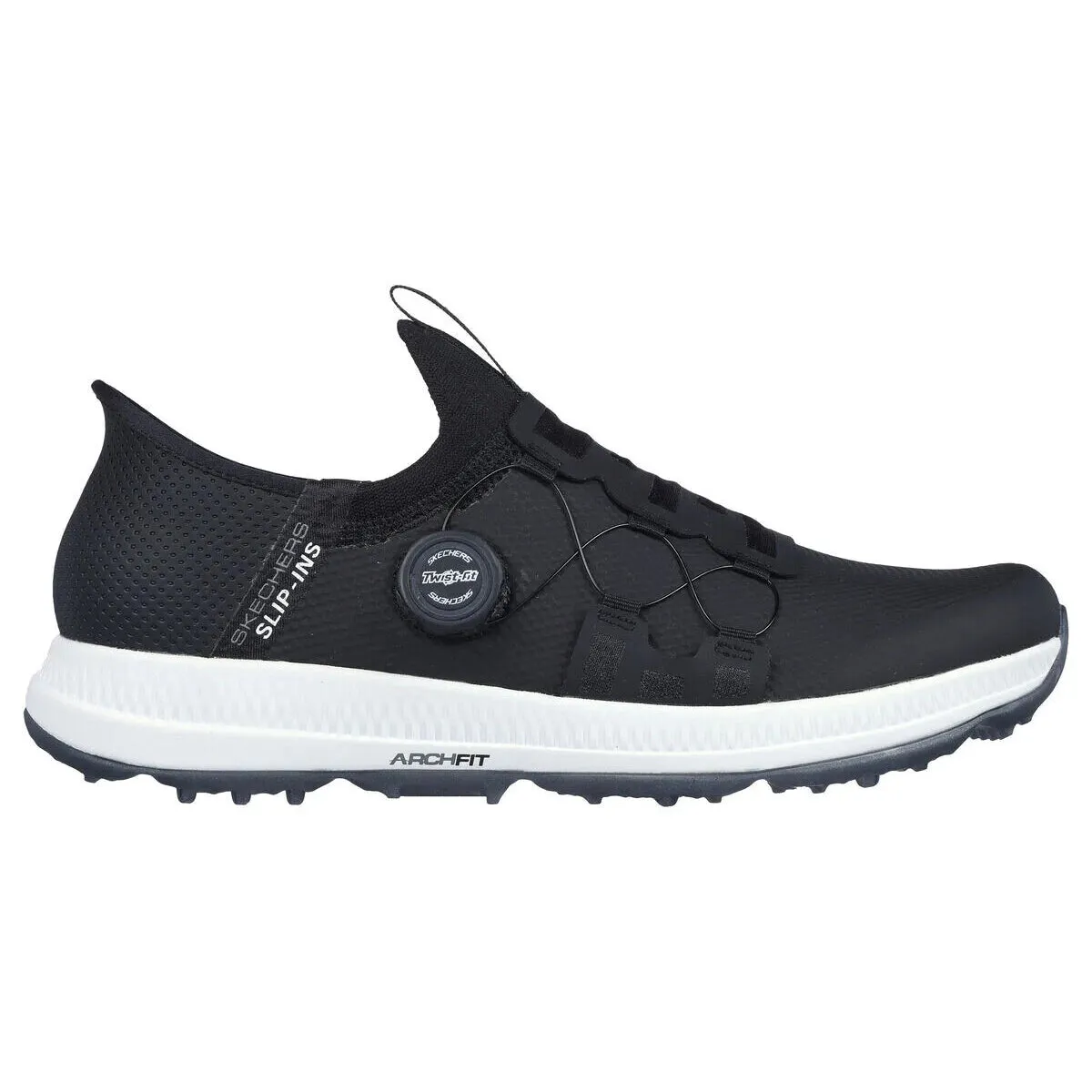 Labor Day Sale Keep Going Strong Skechers Go Golf Elite Vortex Slip-Ins Shoes - Black/ Grey