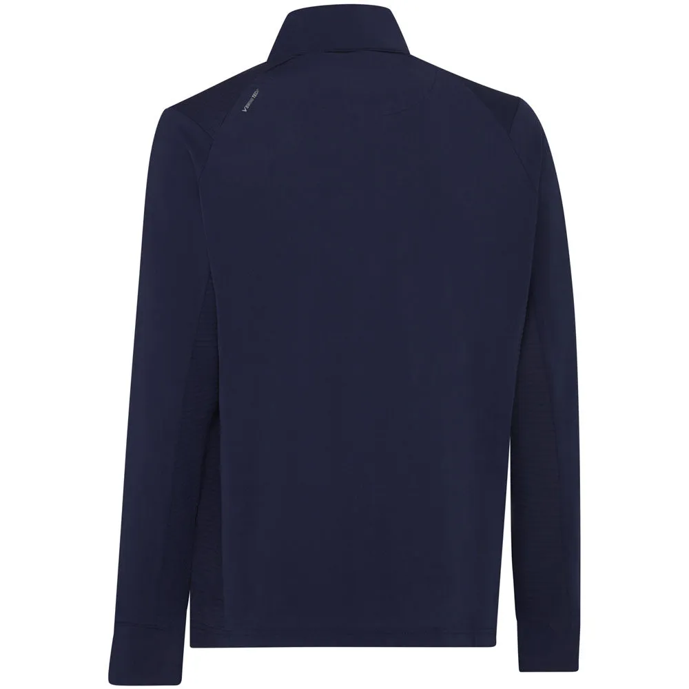 Halloween Sale Built for the Bold Callaway 1/4 Zip Mixed Media Pullover - Peacoat