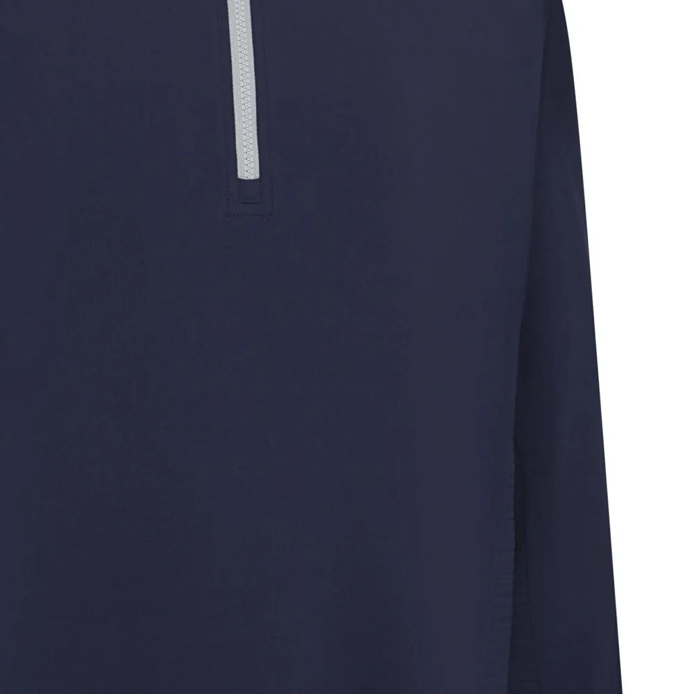 Callaway 1/4 Zip Mixed Media Pullover - Peacoat Autumn Sale Move Beyond Ordinary