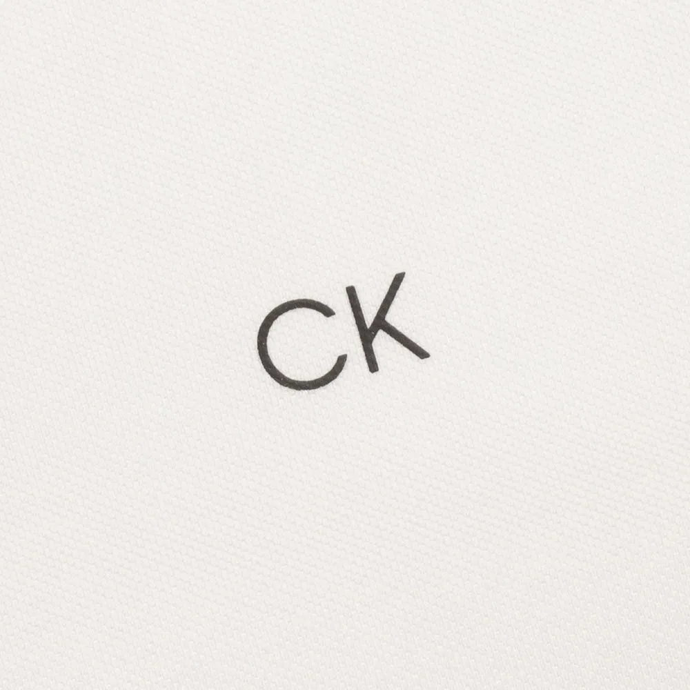 Calvin Klein Miles Polo Shirt - White/Black All Saints' Day Sale
