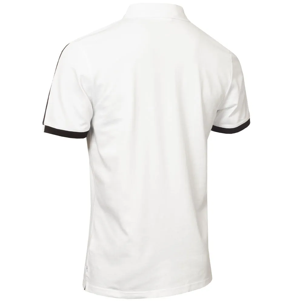 Calvin Klein Miles Polo Shirt - White/Black Walk with Power Keep Going Strong