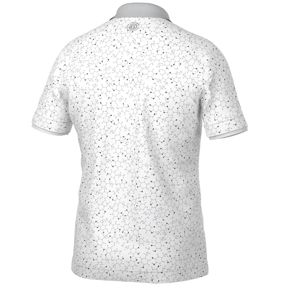 Galvin Green Mannix Polo Shirt - White/Cool Grey Rise Every Time Winter Sale
