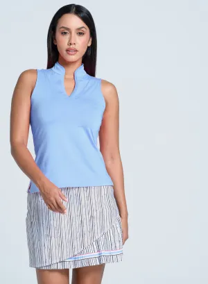 Pleated Placket Sleeveless Flash Sale Fearlessly You