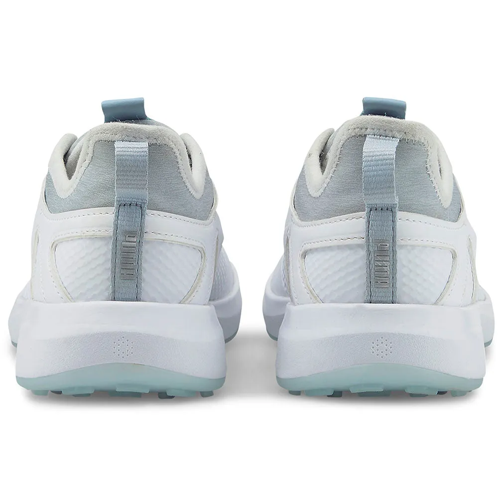 Exclusive Deal Halloween Sale Puma Ladies Ignite Malibu Spikeless Shoes - White/Silver/Lucite