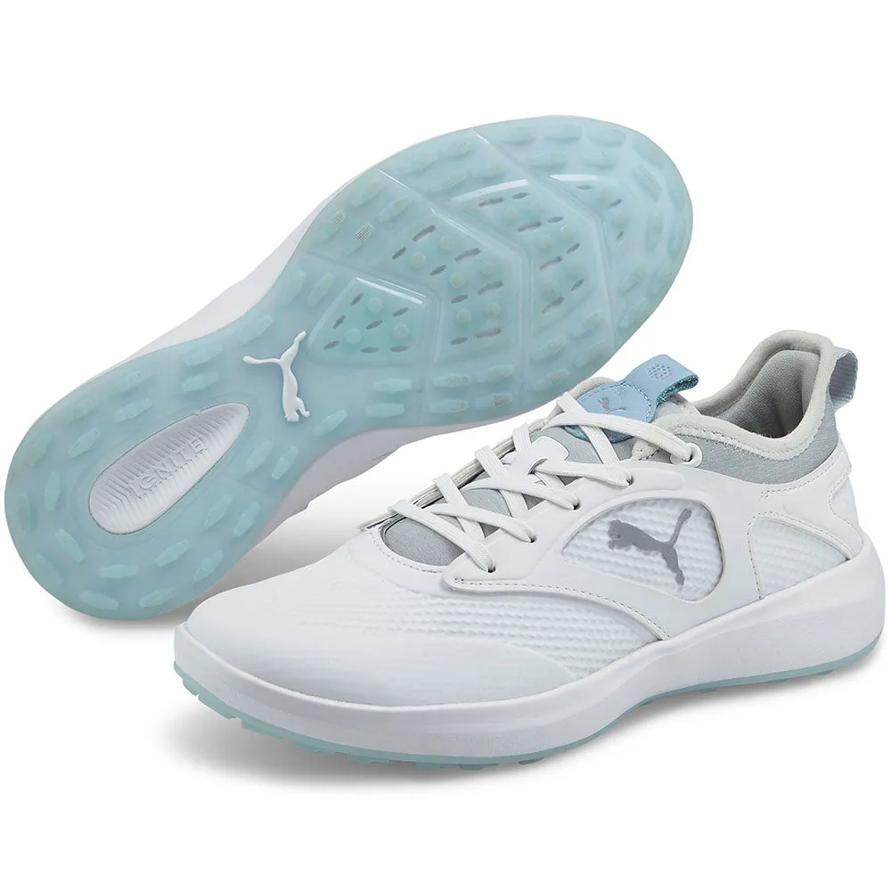 Back To School Sale Spring Sale Puma Ladies Ignite Malibu Spikeless Shoes - White/Silver/Lucite