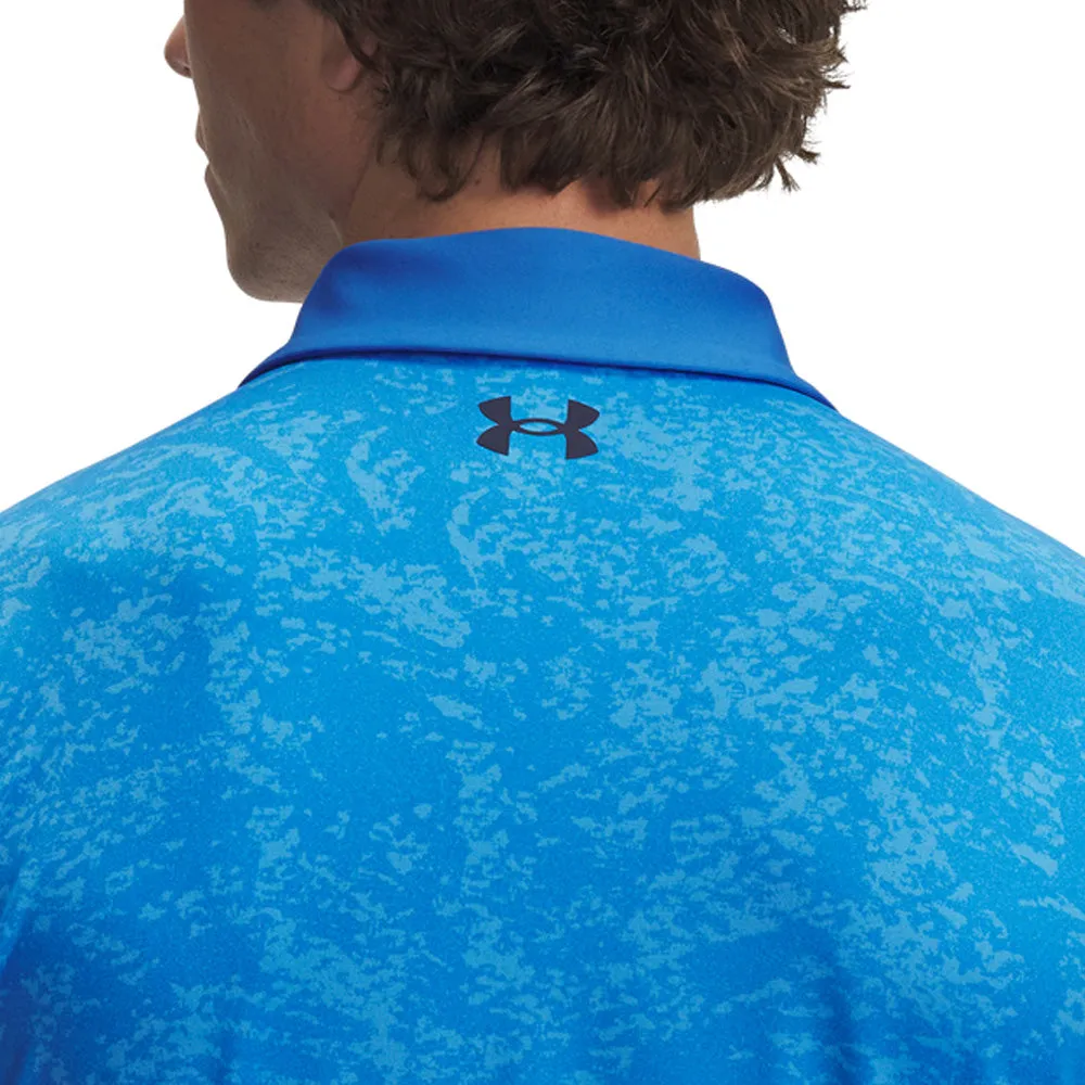 All Saints' Day Sale Under Armour Playoff 3.0 Printed Polo Shirt - Blue Atlantis/Viral Blue/Midnight Navy