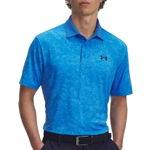 Big Savings Under Armour Playoff 3.0 Printed Polo Shirt - Blue Atlantis/Viral Blue/Midnight Navy