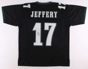 Alshon Jeffery Signed Philadelphia Eagles Black Pro-Style Jersey (JSA COA)