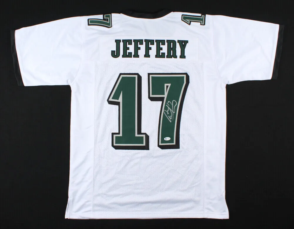 Alshon Jeffery Signed Philadelphia Eagles White Pro-Style Jersey (Beckett COA)