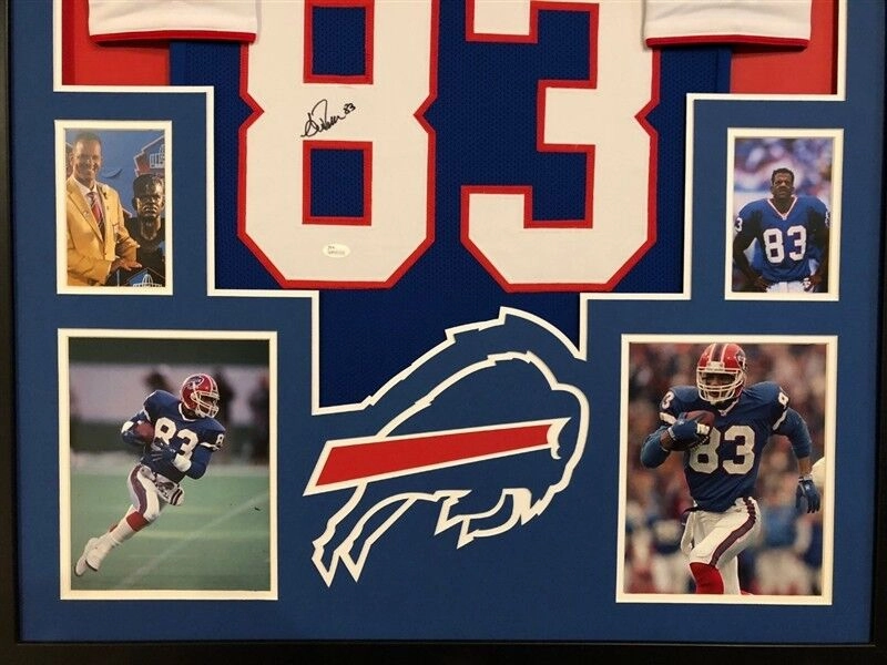 Andre Reed Signed Buffalo Bills Custom Jersey Framed Display (JSA Witness COA)
