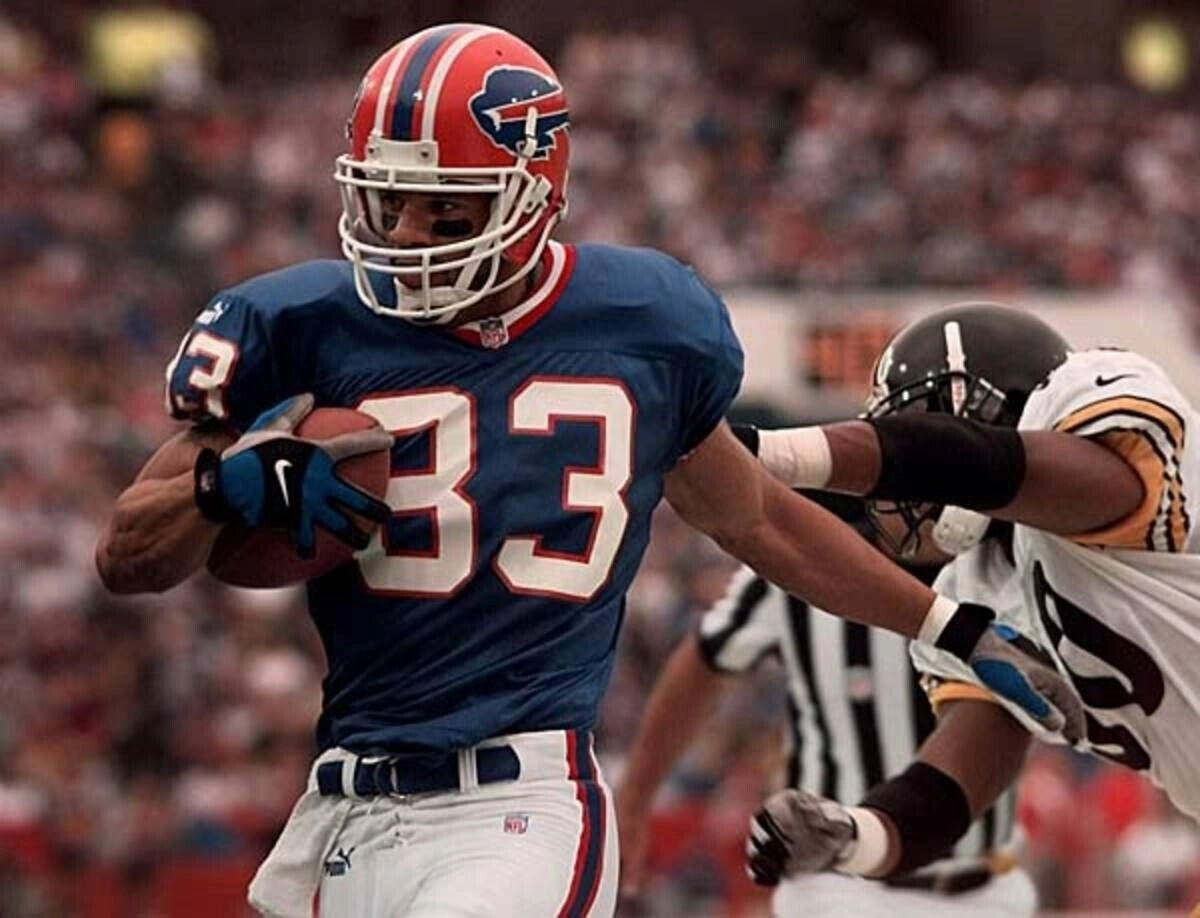 Andre Reed Signed Buffalo Bills Riddell Mini Helmet (JSA COA) HOF Wide Receiver