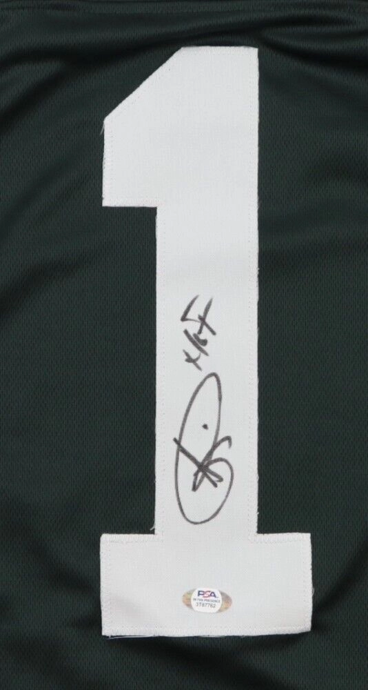 Andre Rison Signed Michigan State Spartan Jersey (PSA) Falcons /Packers Receiver
