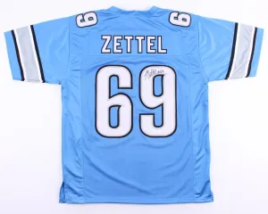 Anthony Zettel Signed Detroit Lions Jersey (JSA COA) Star Defensive End