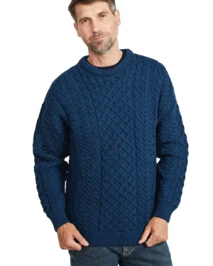 Aran Inisheer Traditional Sweater Men's Wool Knit Cardigans