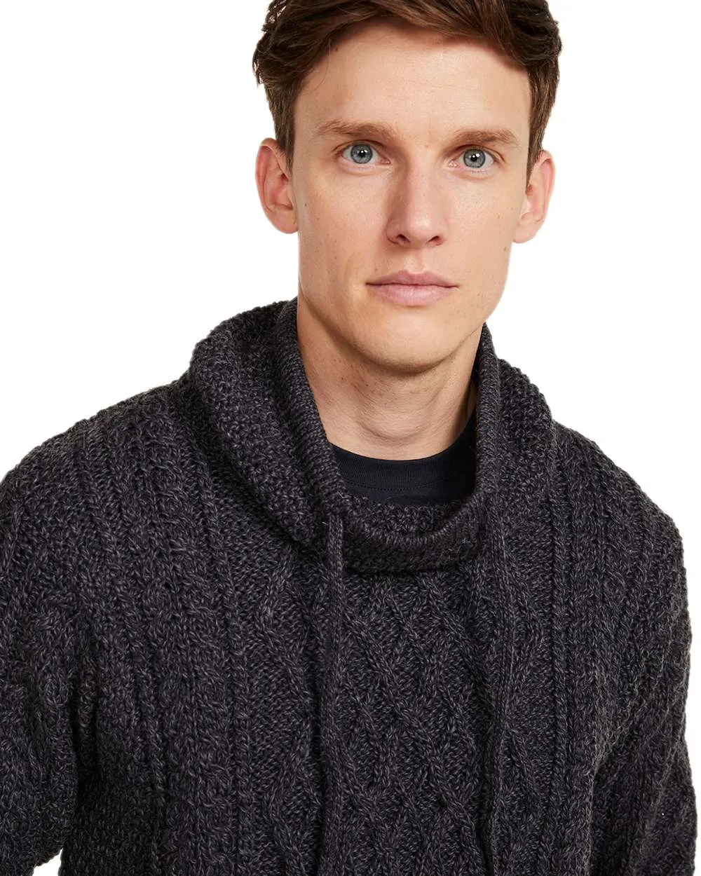 Aran Merino Wool Pullover Men's Knit Sweaters