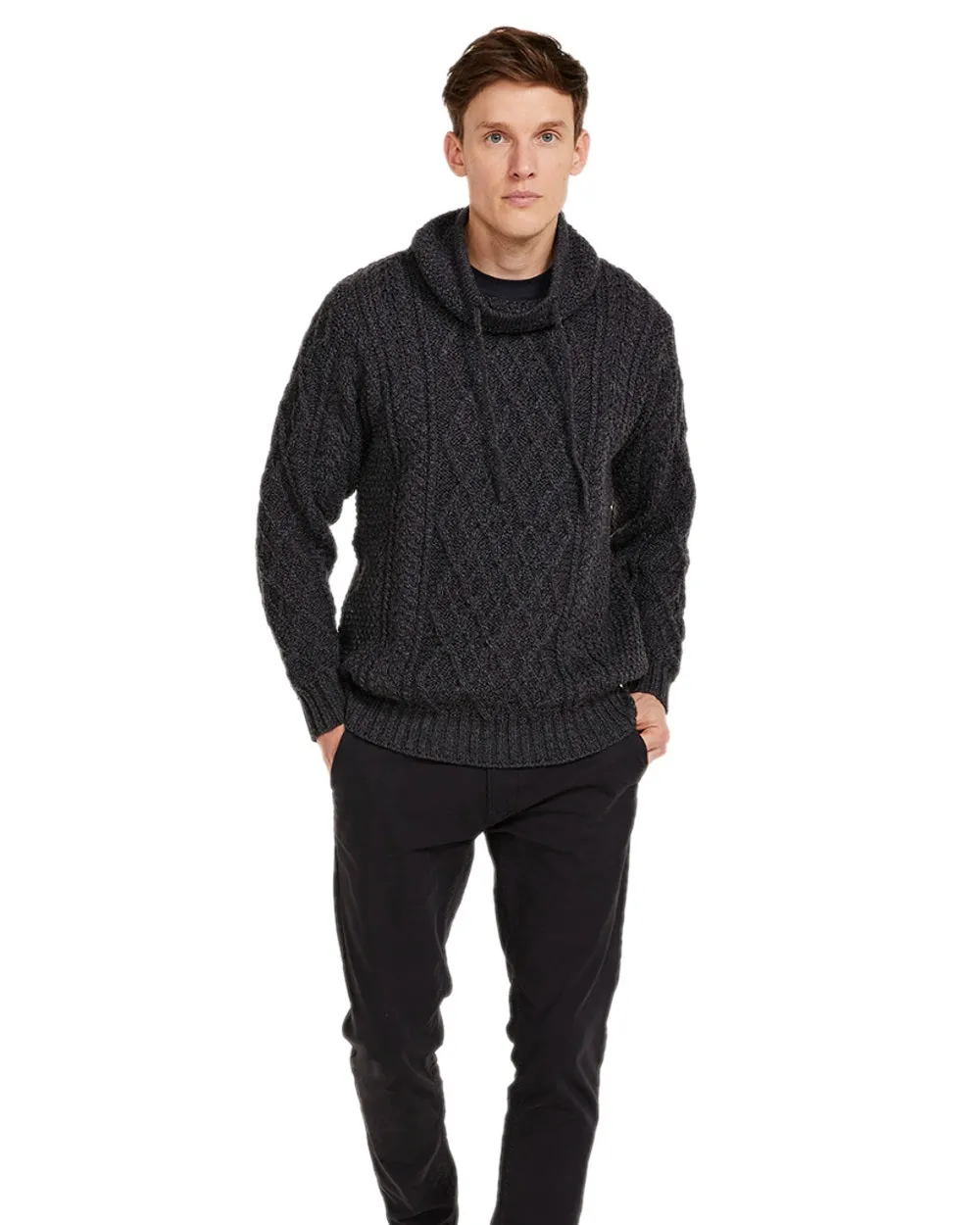 Aran Merino Wool Pullover Men's Knit Sweaters
