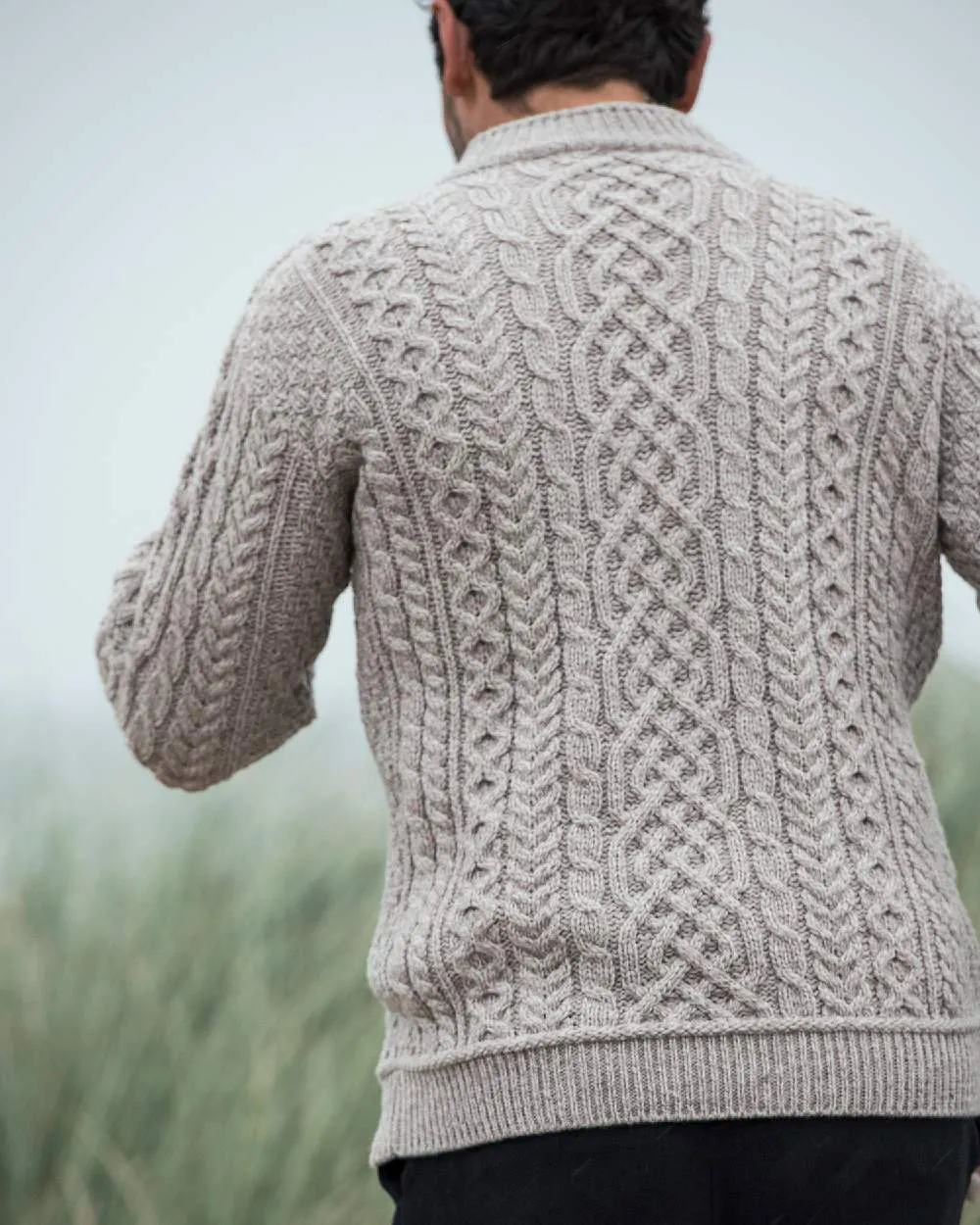 Aran Supersoft Merino 1/2 Zip Jumper Men's Knit Sweaters