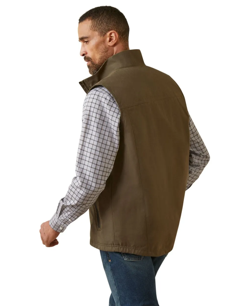 Ariat Mens Argentium Insulated Gilet Tartan Plaid Shirts Men