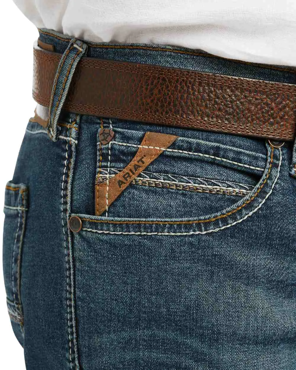 Ariat Mens M8 Modern Tekstretch Sebastian Slim Leg Jeans Classic Blue Jeans Men